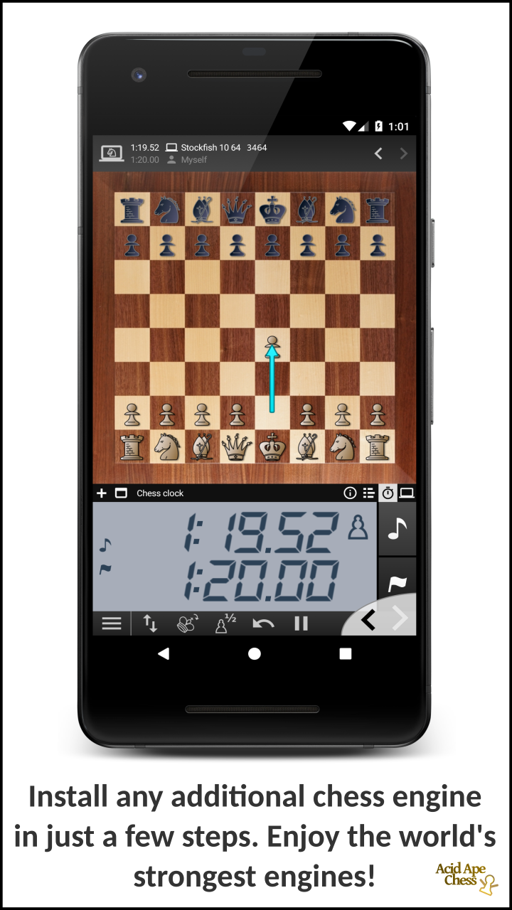 Install any additional chess engine in just a few steps. Enjoy the world's strongest engines!