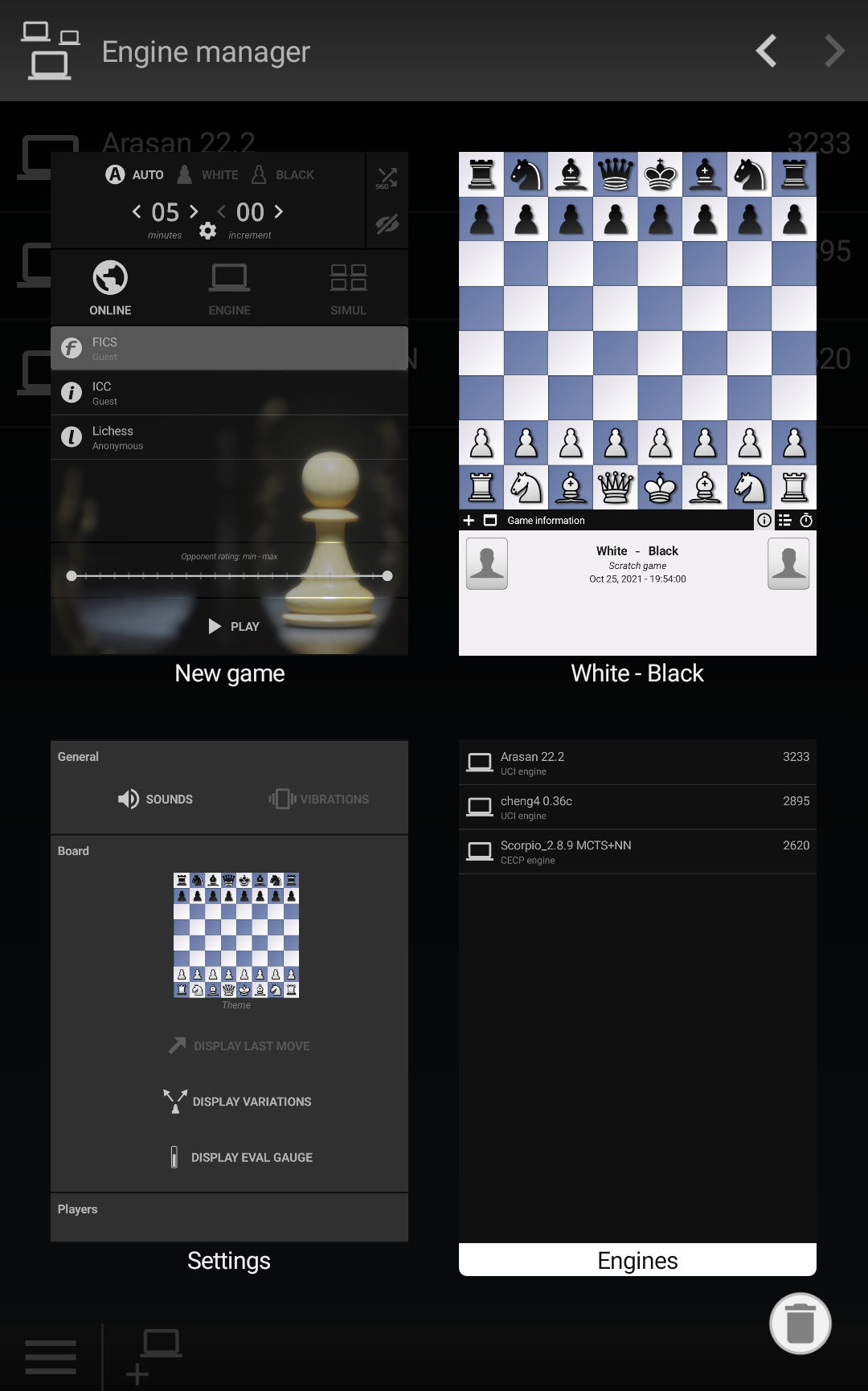 ChessUP, Android tablet app online with Lichess