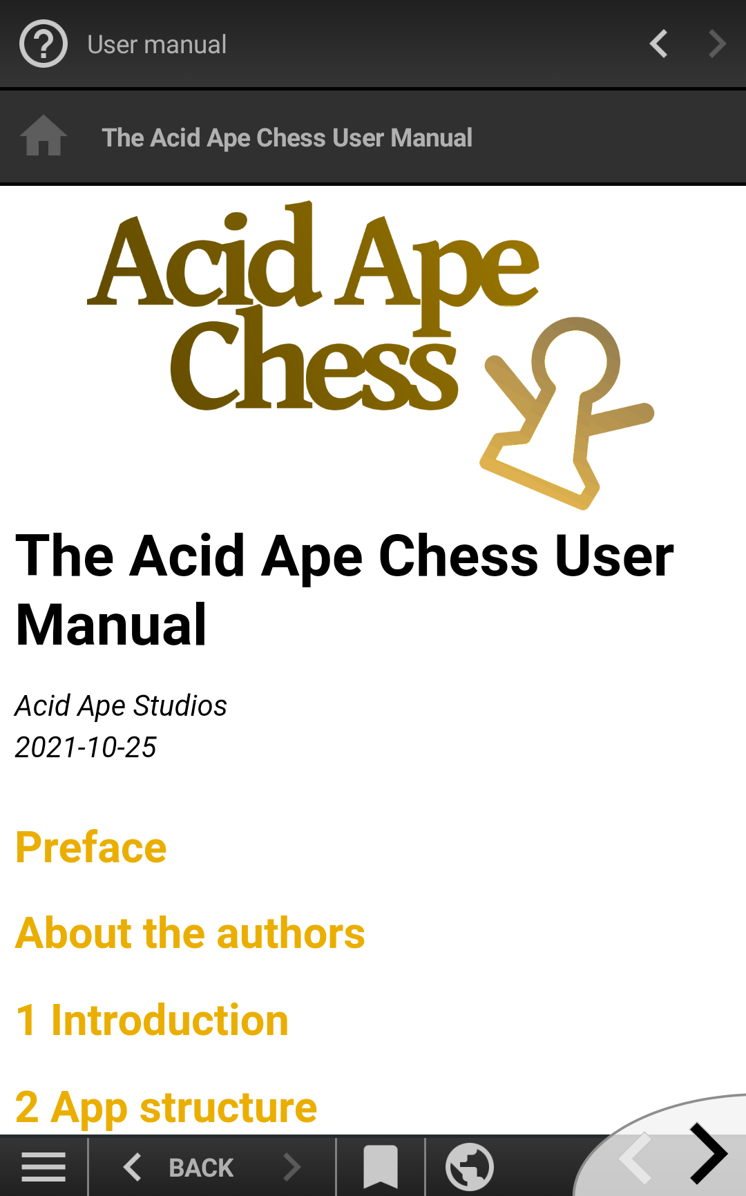 The Acid Ape Chess User Manual