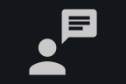 The “chat” toolbar button